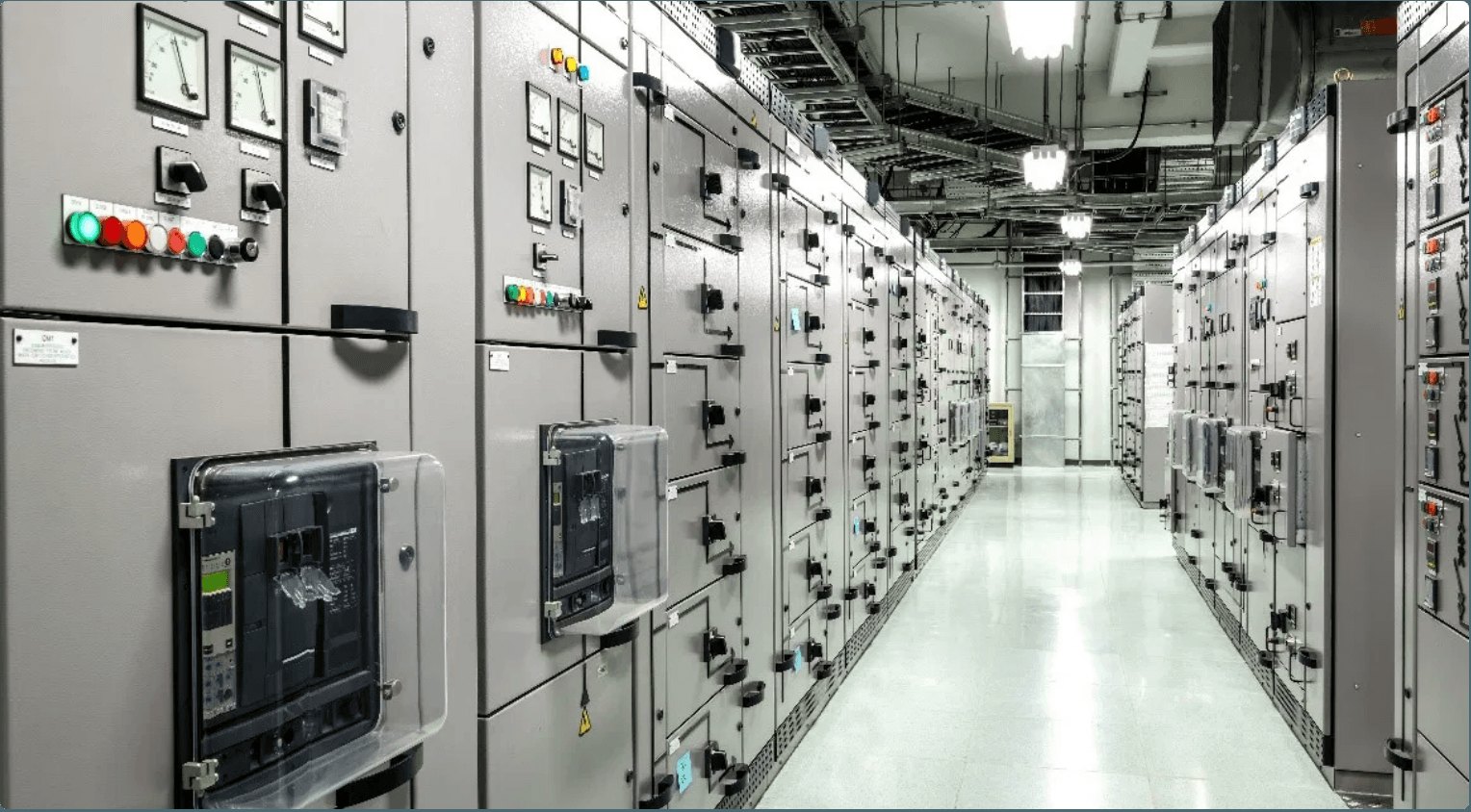 Low voltage switchgear installation corridor